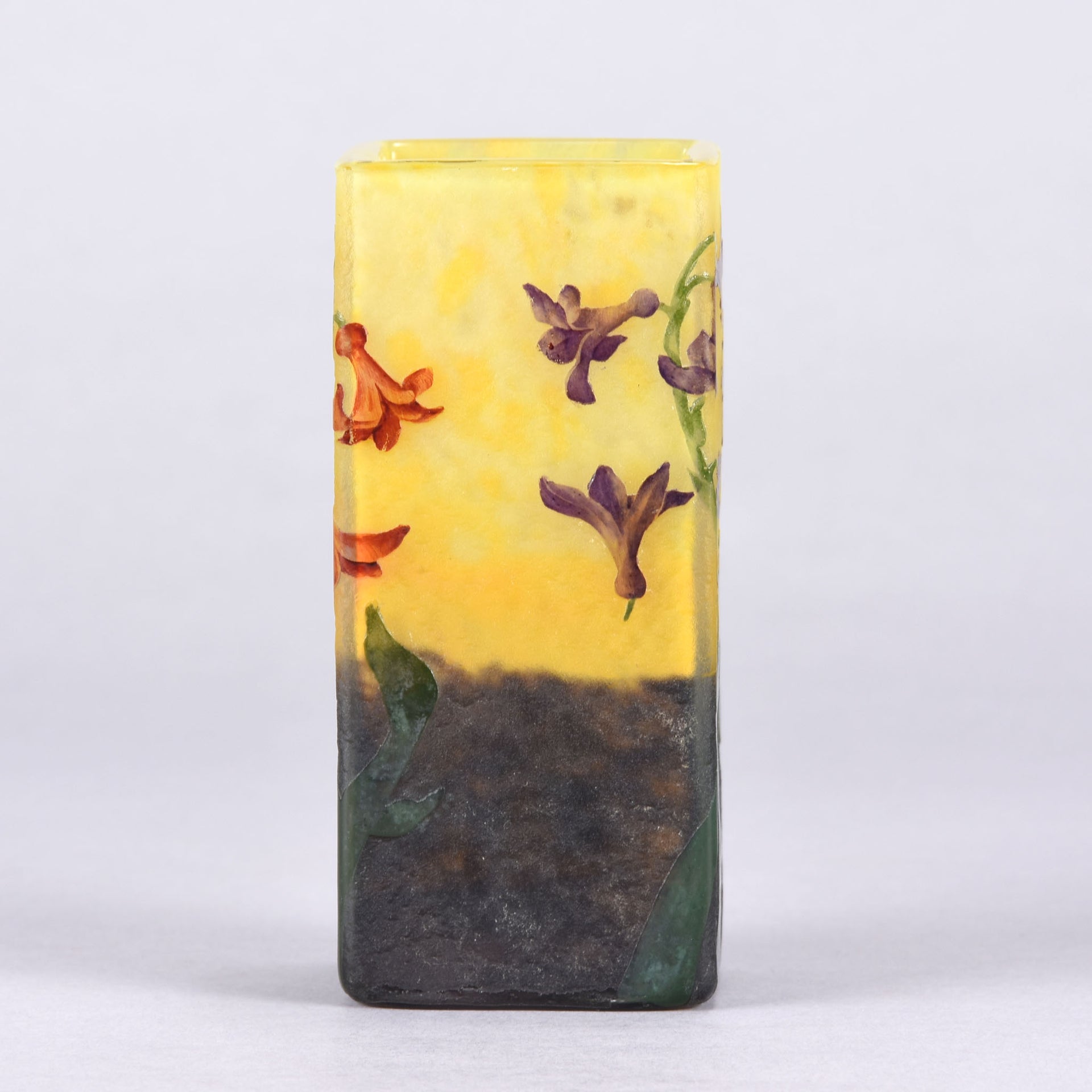 Daum Hyacinth Vase - Art Nouveau Cameo Vase - Hickmet Fine Arts