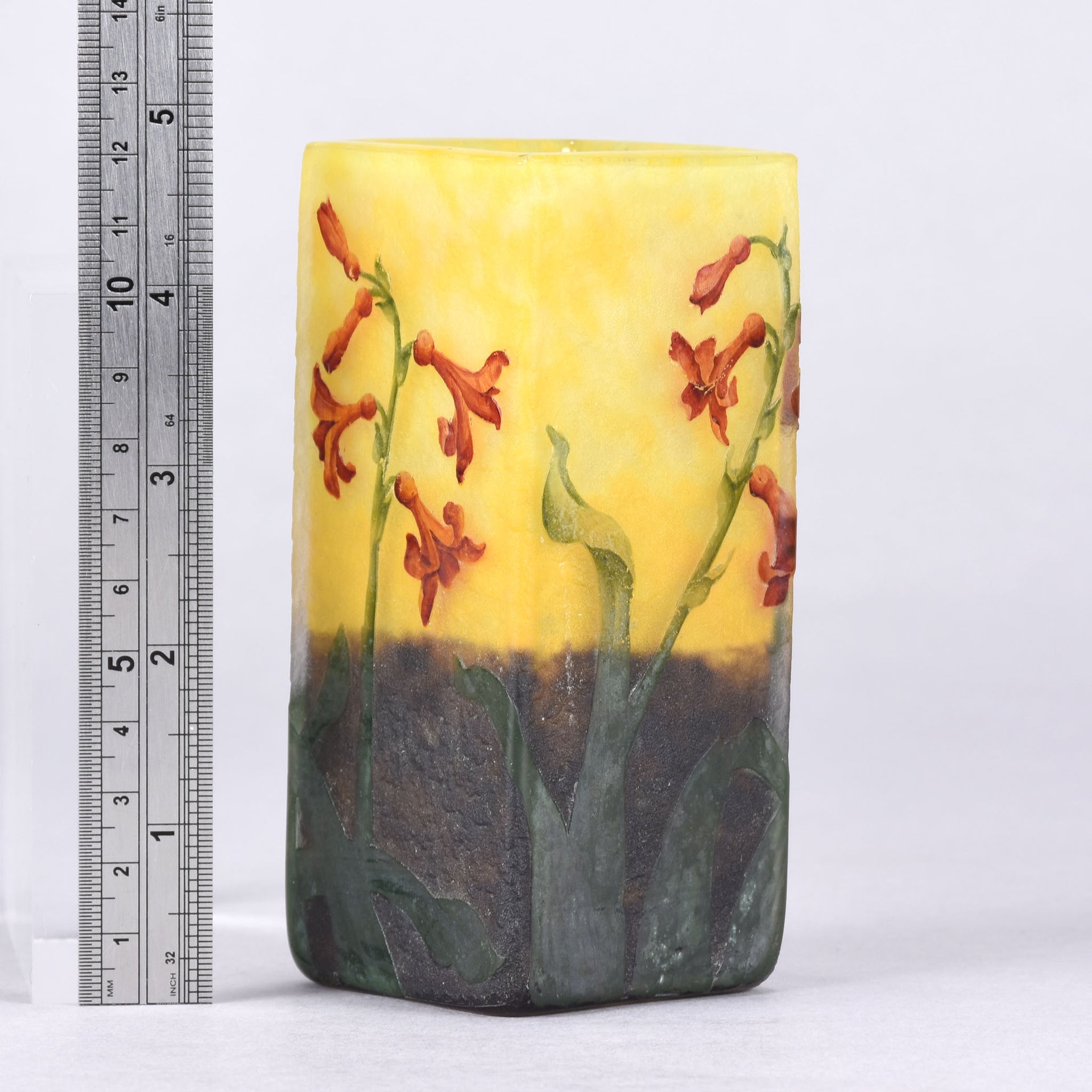 Daum Hyacinth Vase - Art Nouveau Cameo Vase - Hickmet Fine Arts