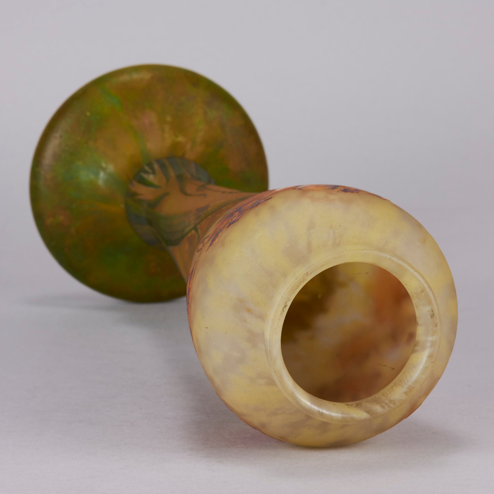 Daum Orchid Vase - Art Nouveau Vase - Hickmet Fine Arts