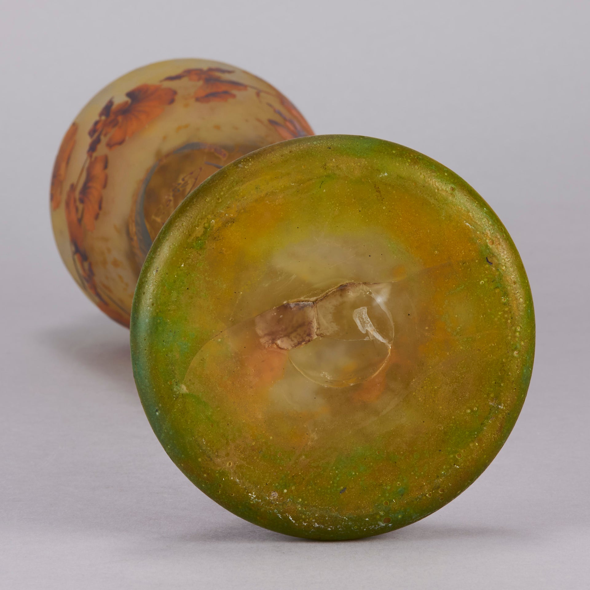 Daum Orchid Vase - Art Nouveau Vase - Hickmet Fine Arts