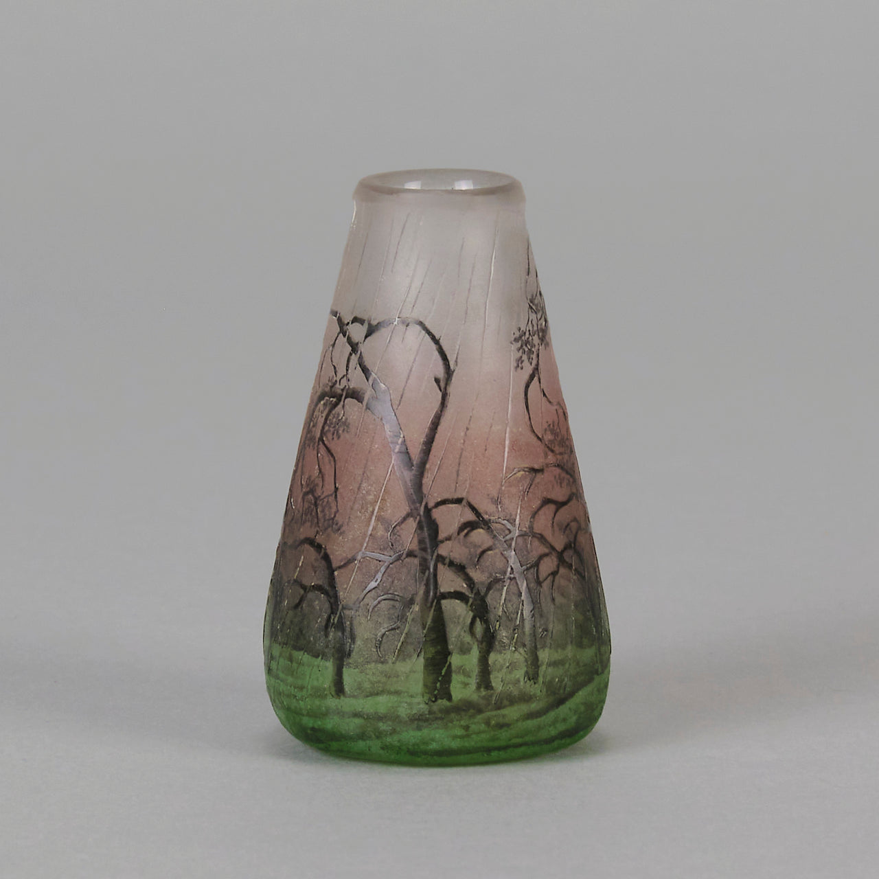 Daum Rain Vase - Art Nouveau - Hickmet Fine Arts
