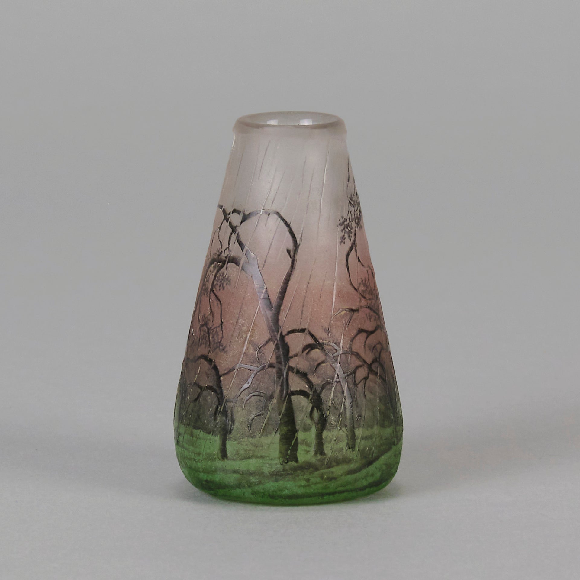 Daum Rain Vase - Art Nouveau - Hickmet Fine Arts