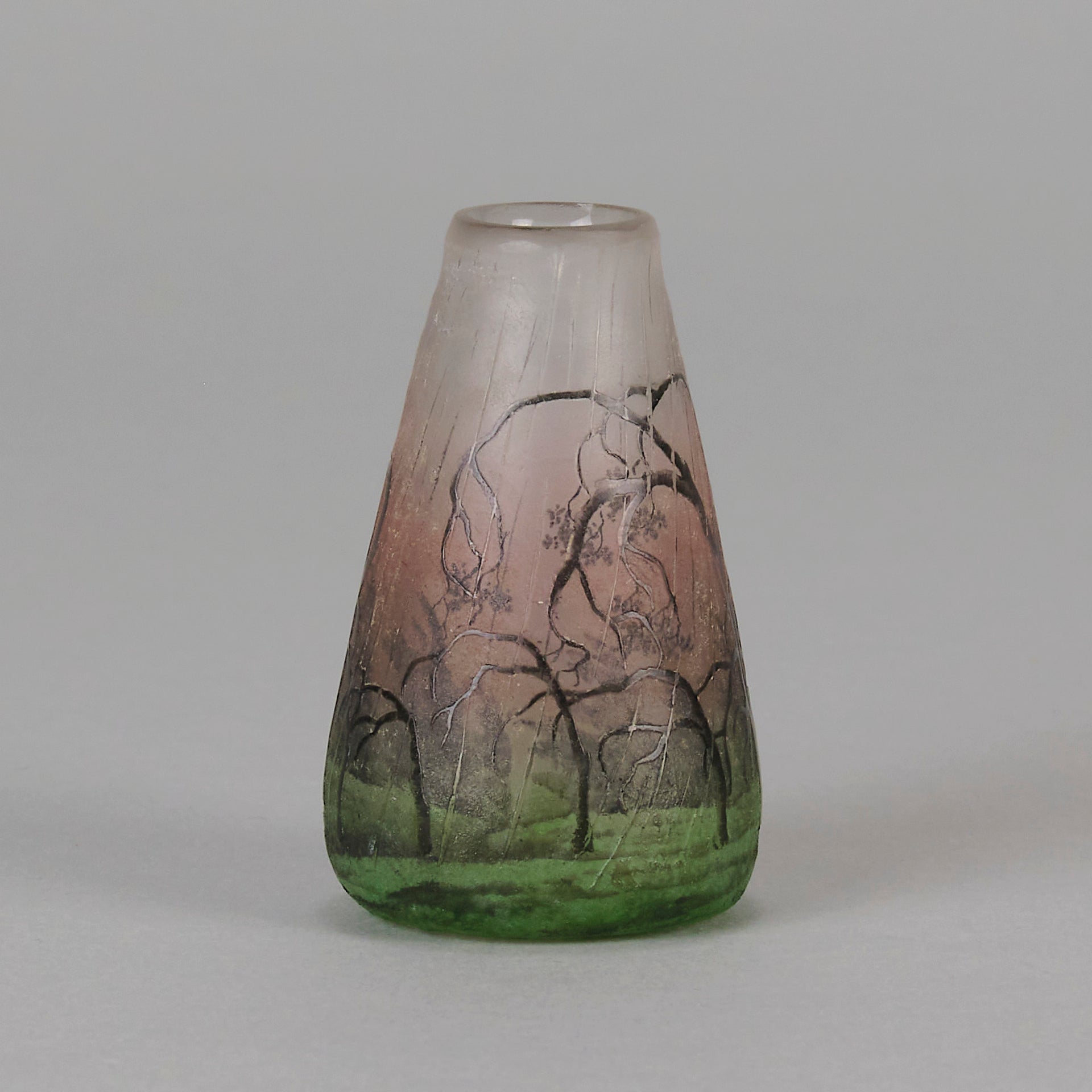 Daum Rain Vase - Art Nouveau - Hickmet Fine Arts