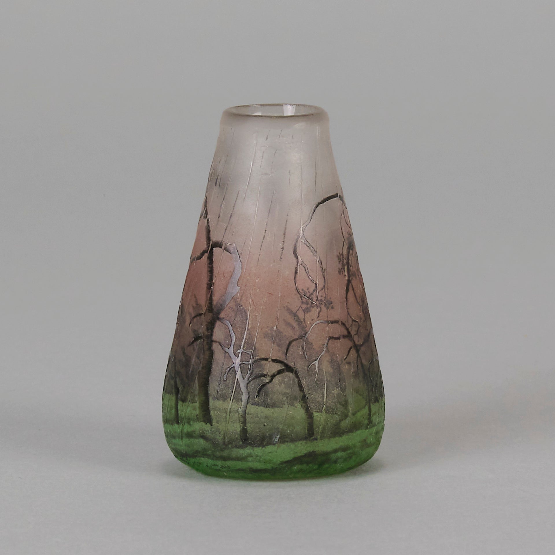 Daum Rain Vase - Art Nouveau - Hickmet Fine Arts