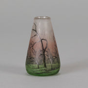 Daum Rain Vase - Art Nouveau - Hickmet Fine Arts
