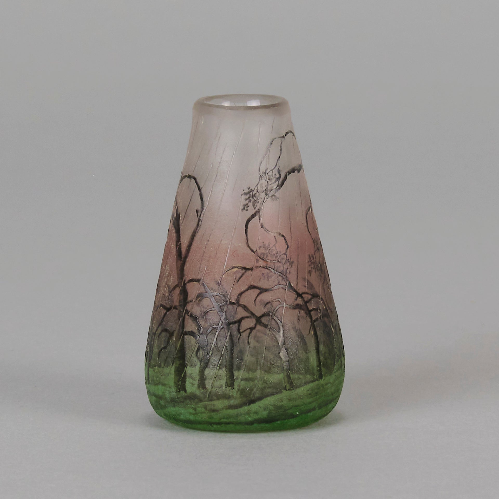 Daum Rain Vase - Art Nouveau - Hickmet Fine Arts