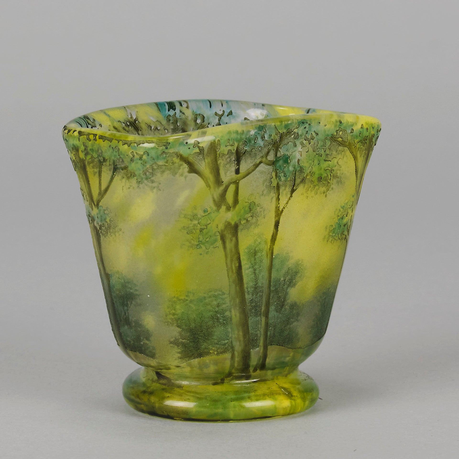 Daum Spring Landscape Vase - Art Nouveau - Hickmet Fine Arts