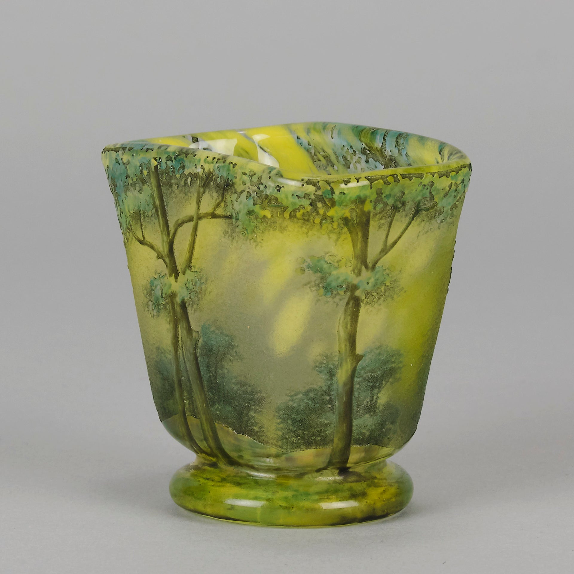 Daum Spring Landscape Vase - Art Nouveau - Hickmet Fine Arts