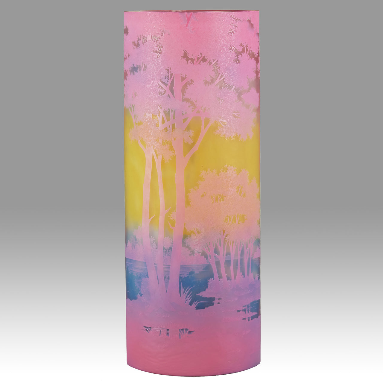 Daum cameo landscape vase