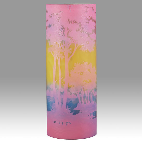 Daum cameo landscape vase