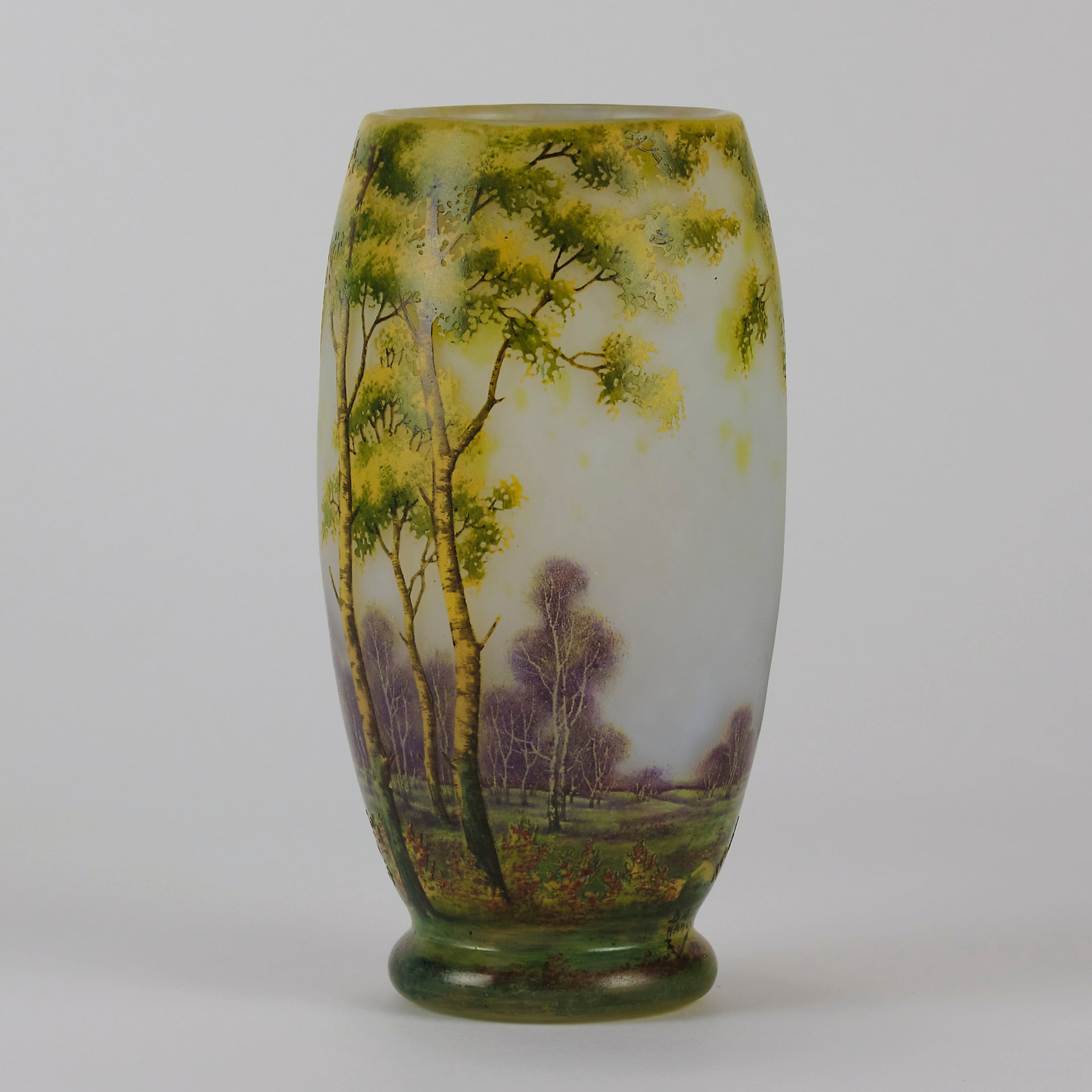 Daum Summer Landscape Vase - Art Nouveau