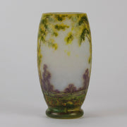 Daum Summer Landscape Vase - Art Nouveau