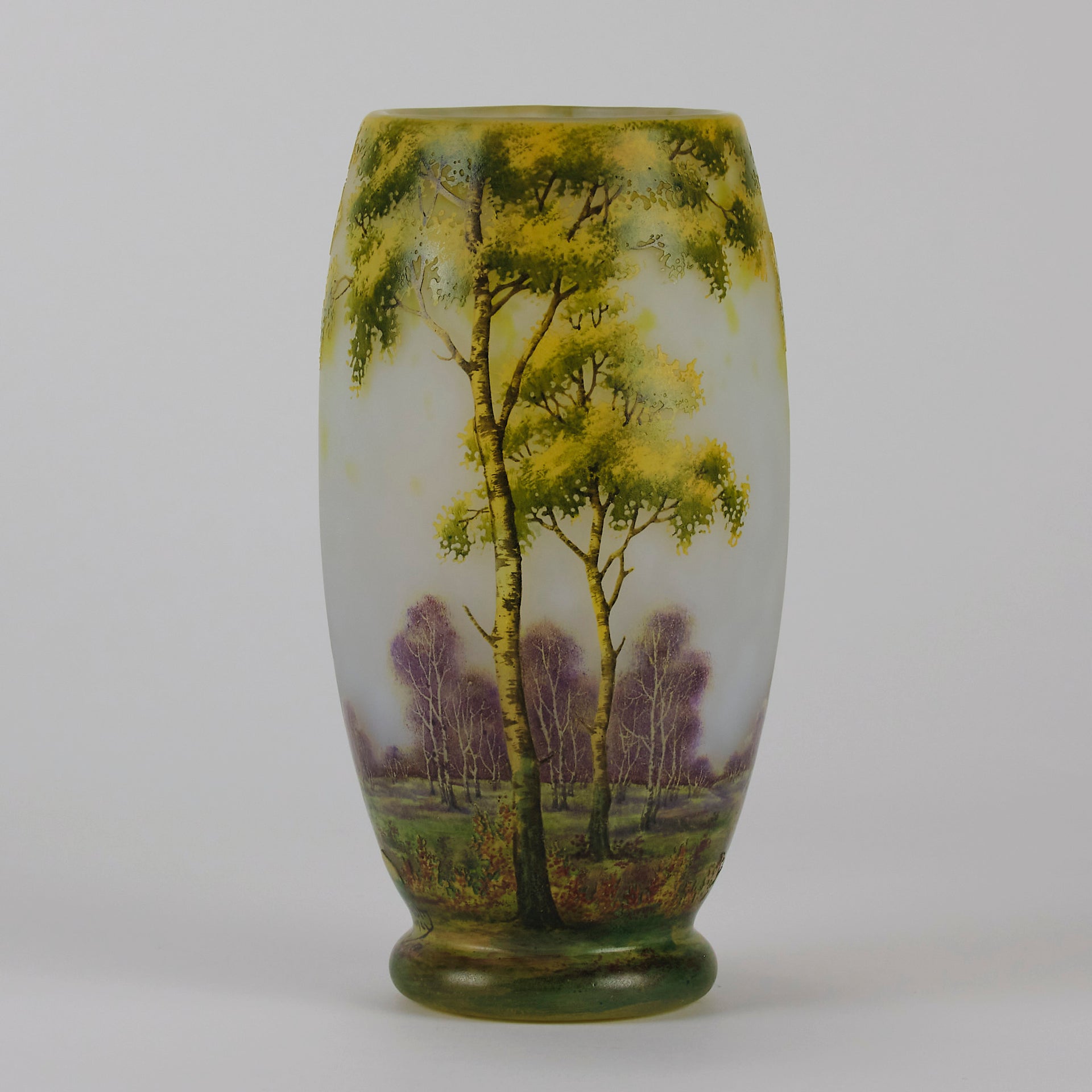 Daum Summer Landscape Vase - Art Nouveau