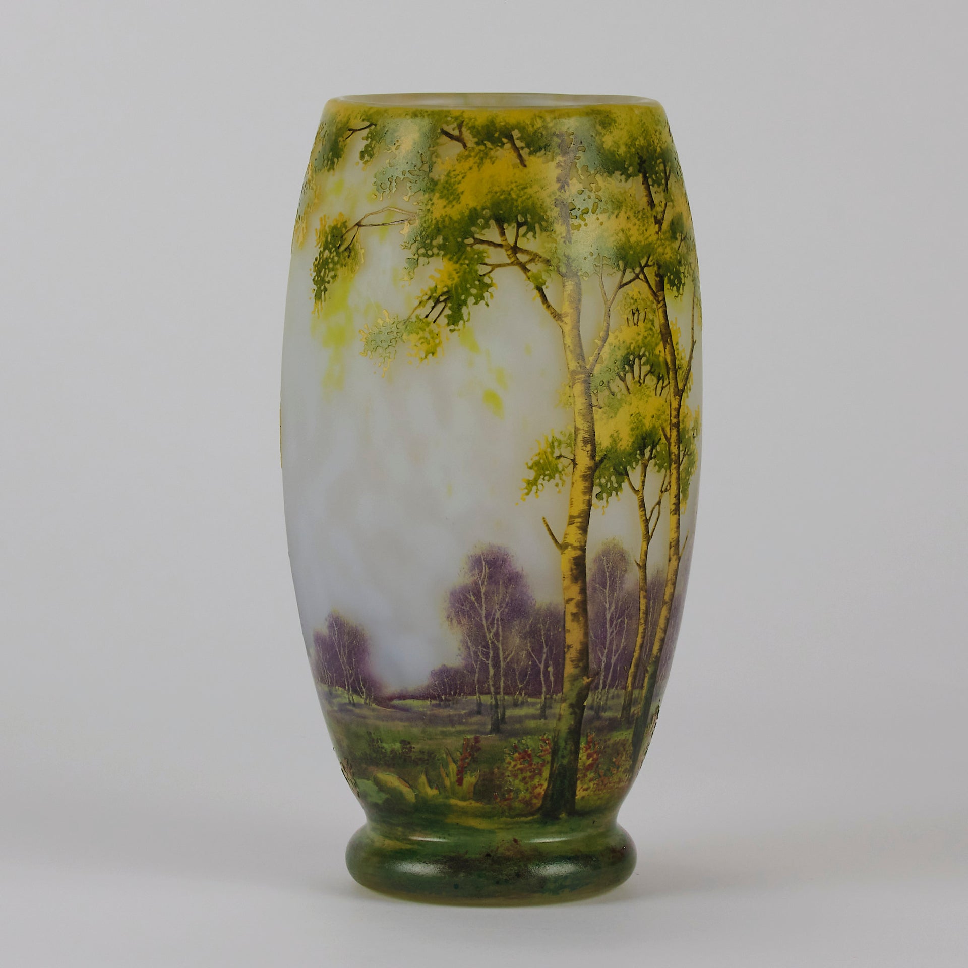 Daum Summer Landscape Vase - Art Nouveau
