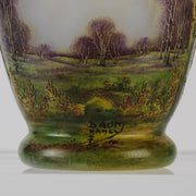 Daum Summer Landscape Vase - Art Nouveau