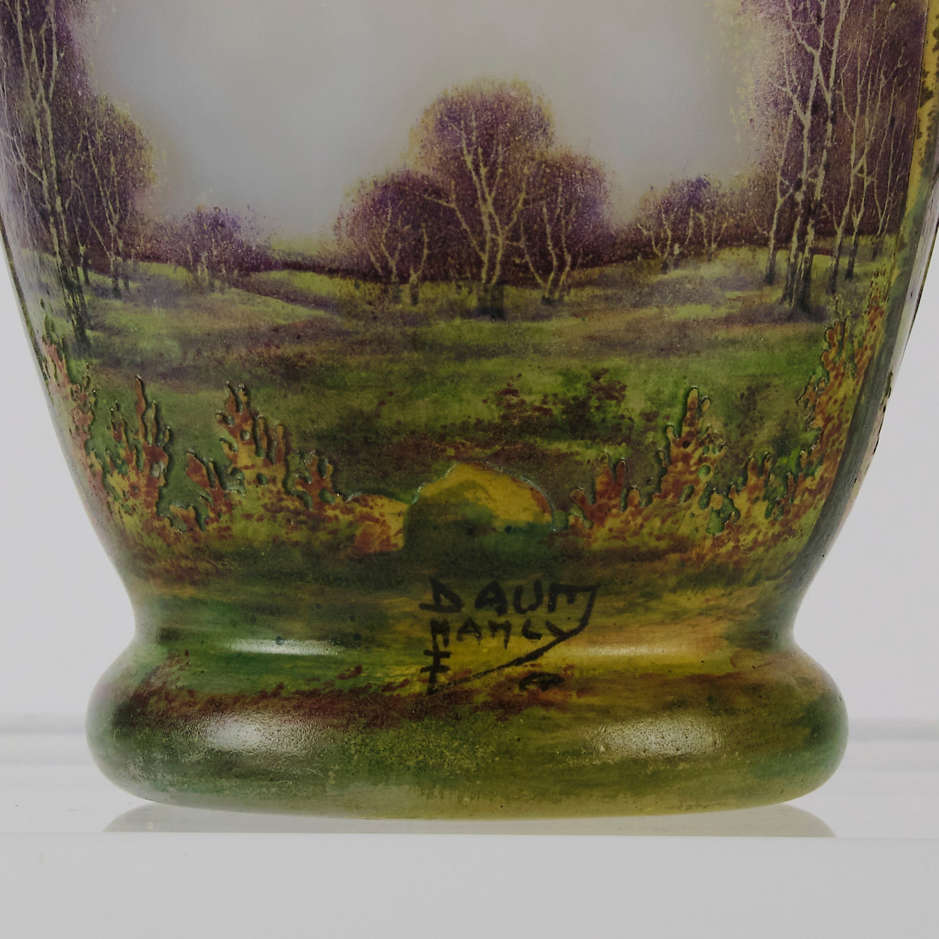 Daum Summer Landscape Vase - Art Nouveau