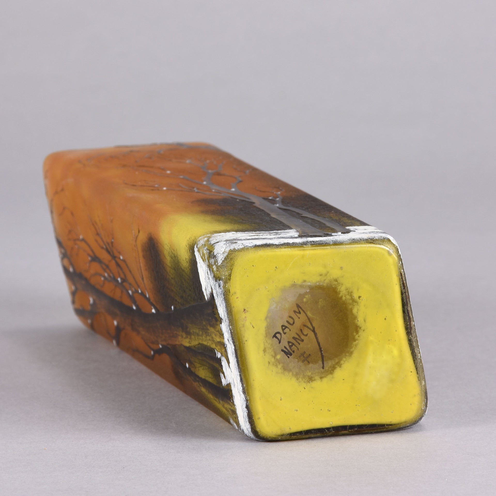 Daum Winter Vase - Art Nouveau Cameo Vase - Hickmet Fine Arts