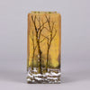 Daum Winter Vase - Art Nouveau Cameo Vase - Daum Frères Glass - Art Nouveau Glass - Hickmet Fine Arts