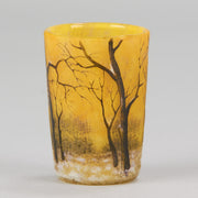 Daum Winter Vase - Art Nouveau Cameo Vase - Hickmet Fine Arts