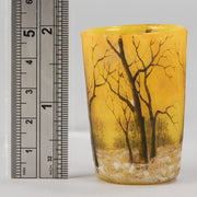 Daum Winter Vase - Art Nouveau Cameo Vase - Hickmet Fine Arts