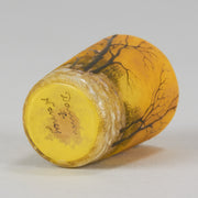 Daum Winter Vase - Art Nouveau Cameo Vase - Hickmet Fine Arts