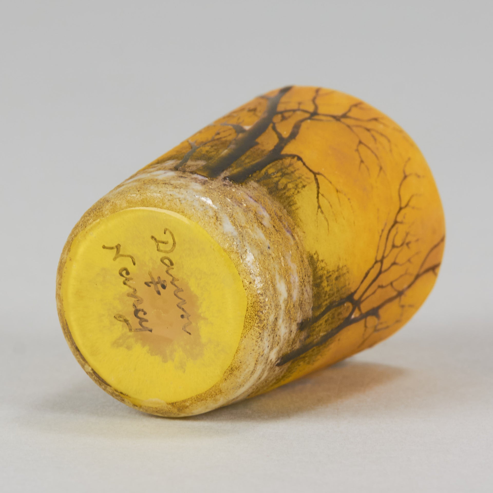 Daum Winter Vase - Art Nouveau Cameo Vase - Hickmet Fine Arts