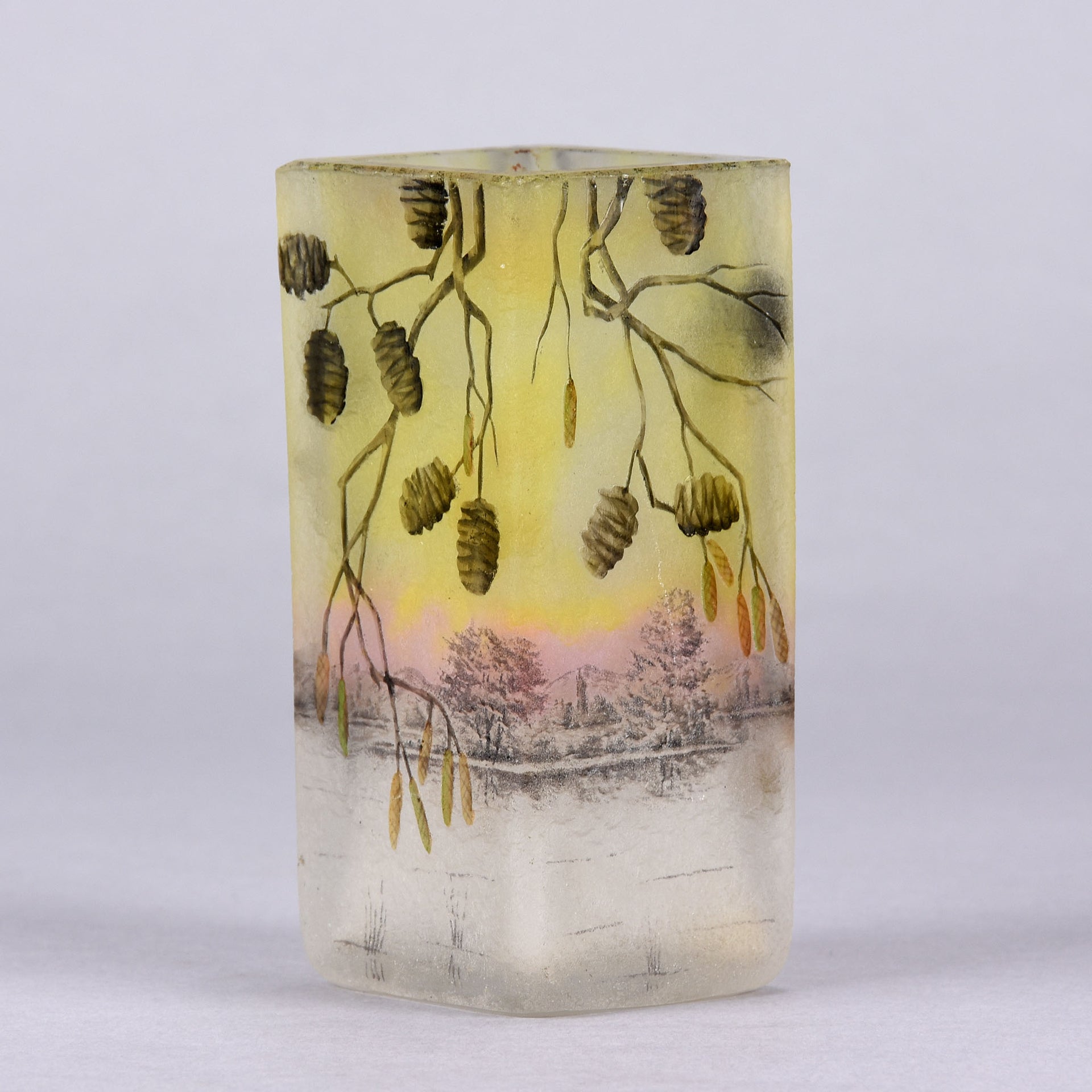 Alder Vase - Daum Frères - Art Nouveau Glass - Hickmet Fine Arts