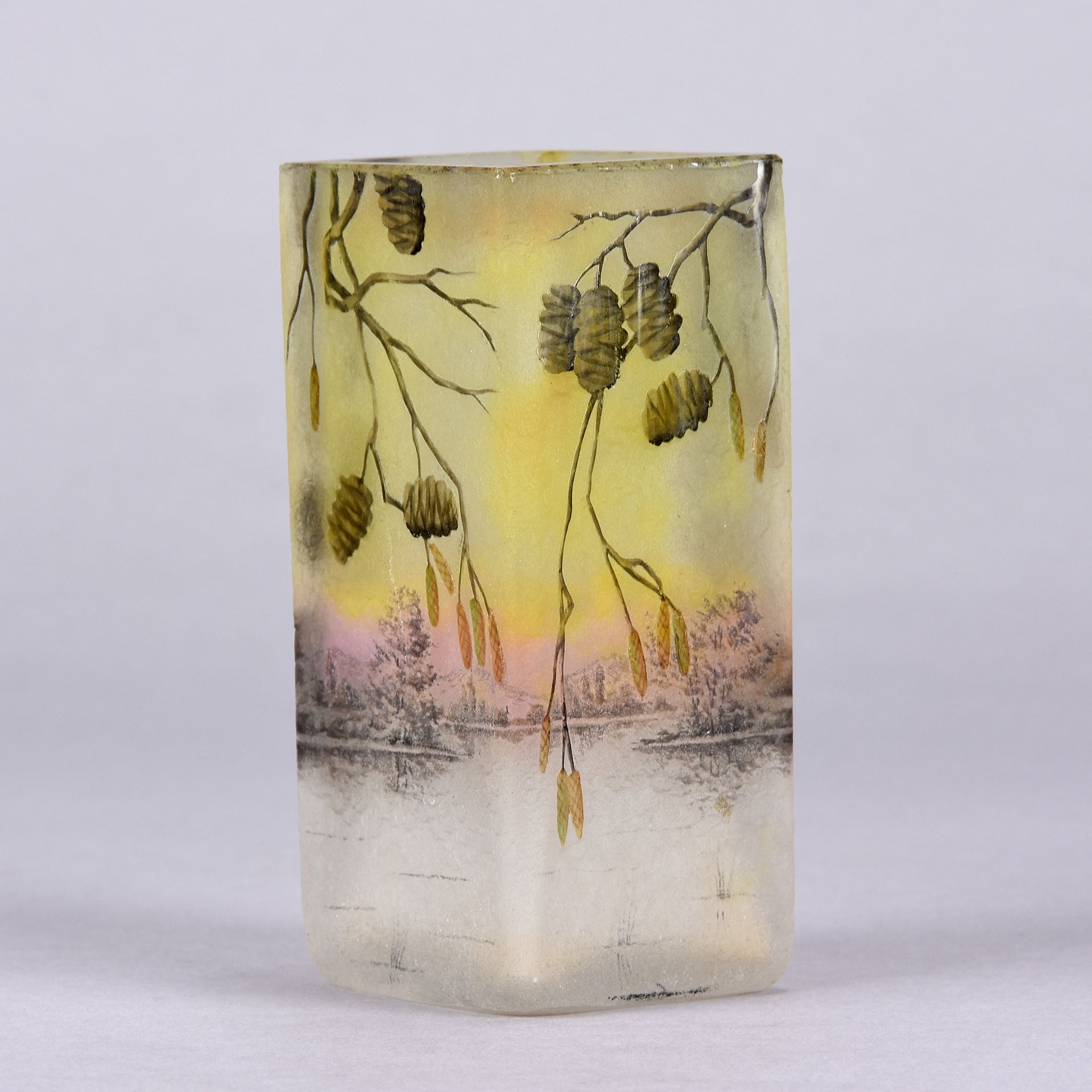 Alder Vase - Daum Frères - Art Nouveau Glass - Hickmet Fine Arts