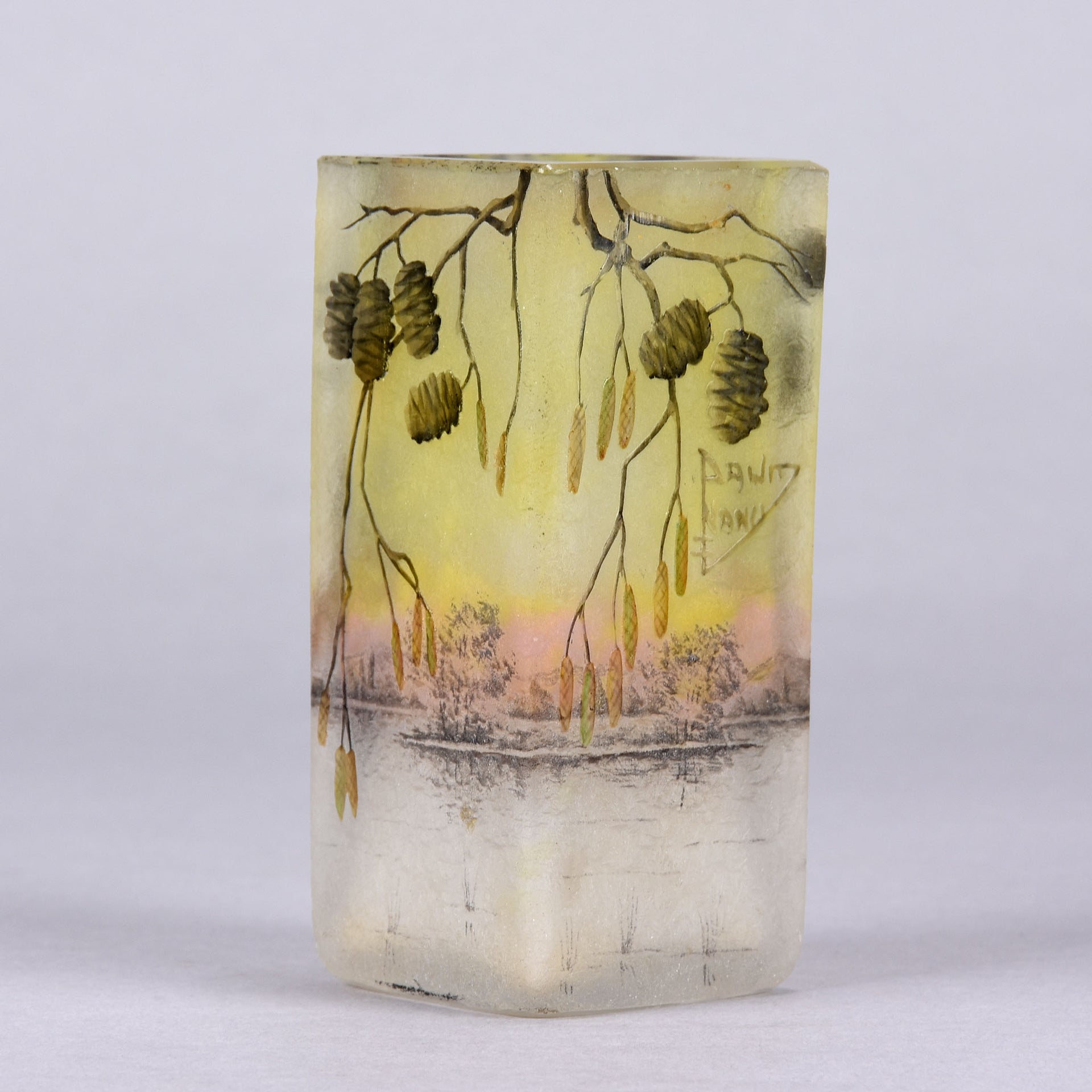 Alder Vase - Daum Frères - Art Nouveau Glass - Hickmet Fine Arts