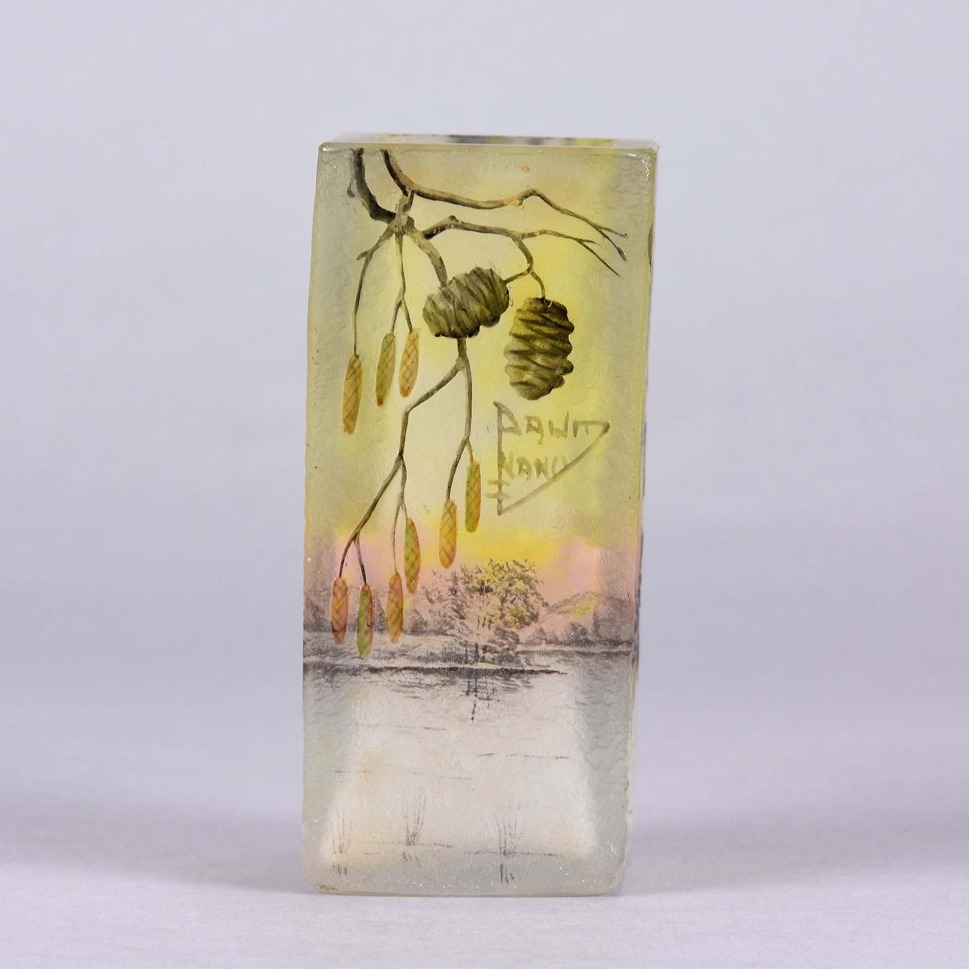 Alder Vase - Daum Frères - Art Nouveau Glass - Hickmet Fine Arts