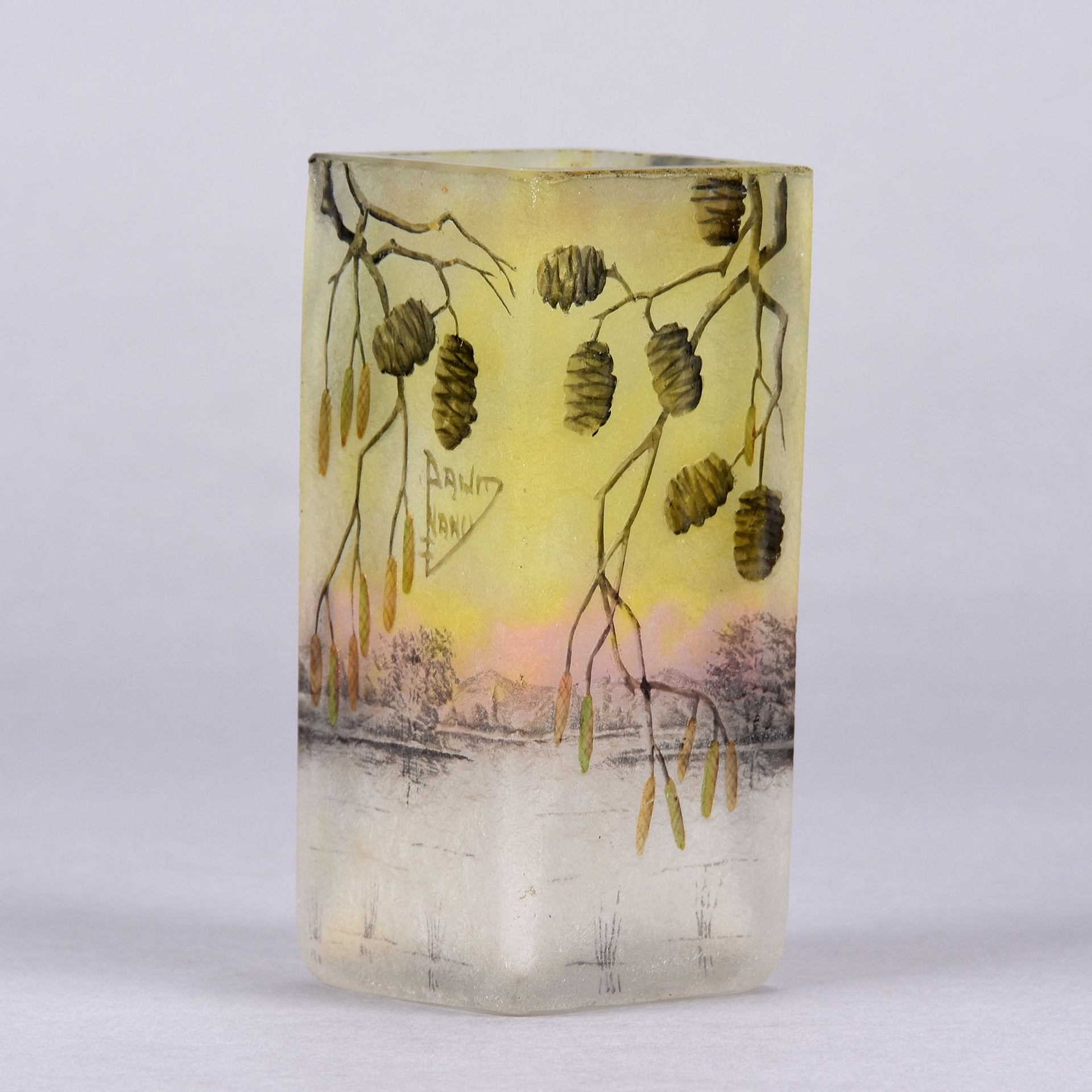 Alder Vase - Daum Frères - Art Nouveau Glass - Hickmet Fine Arts
