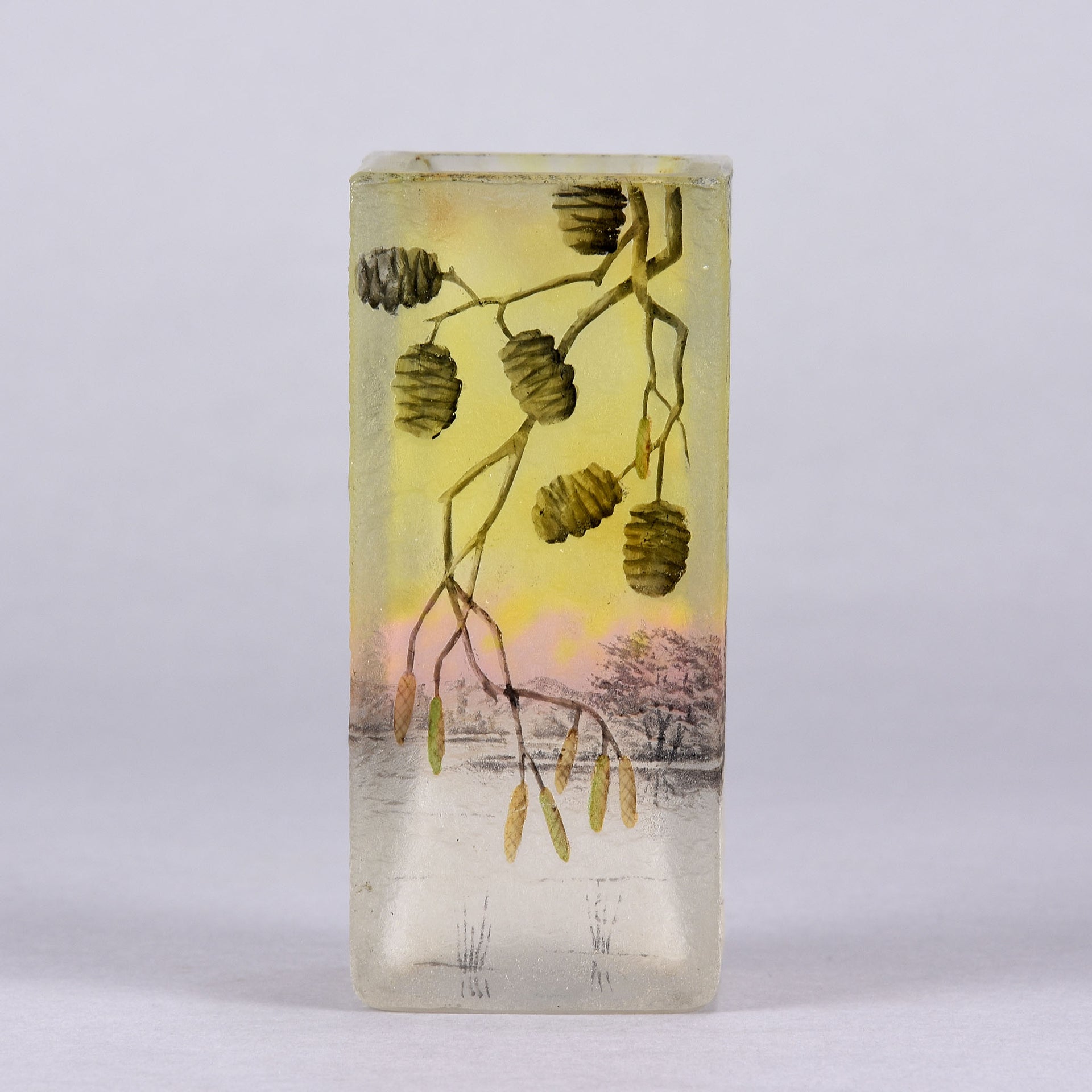 Alder Vase - Daum Frères - Art Nouveau Glass - Hickmet Fine Arts