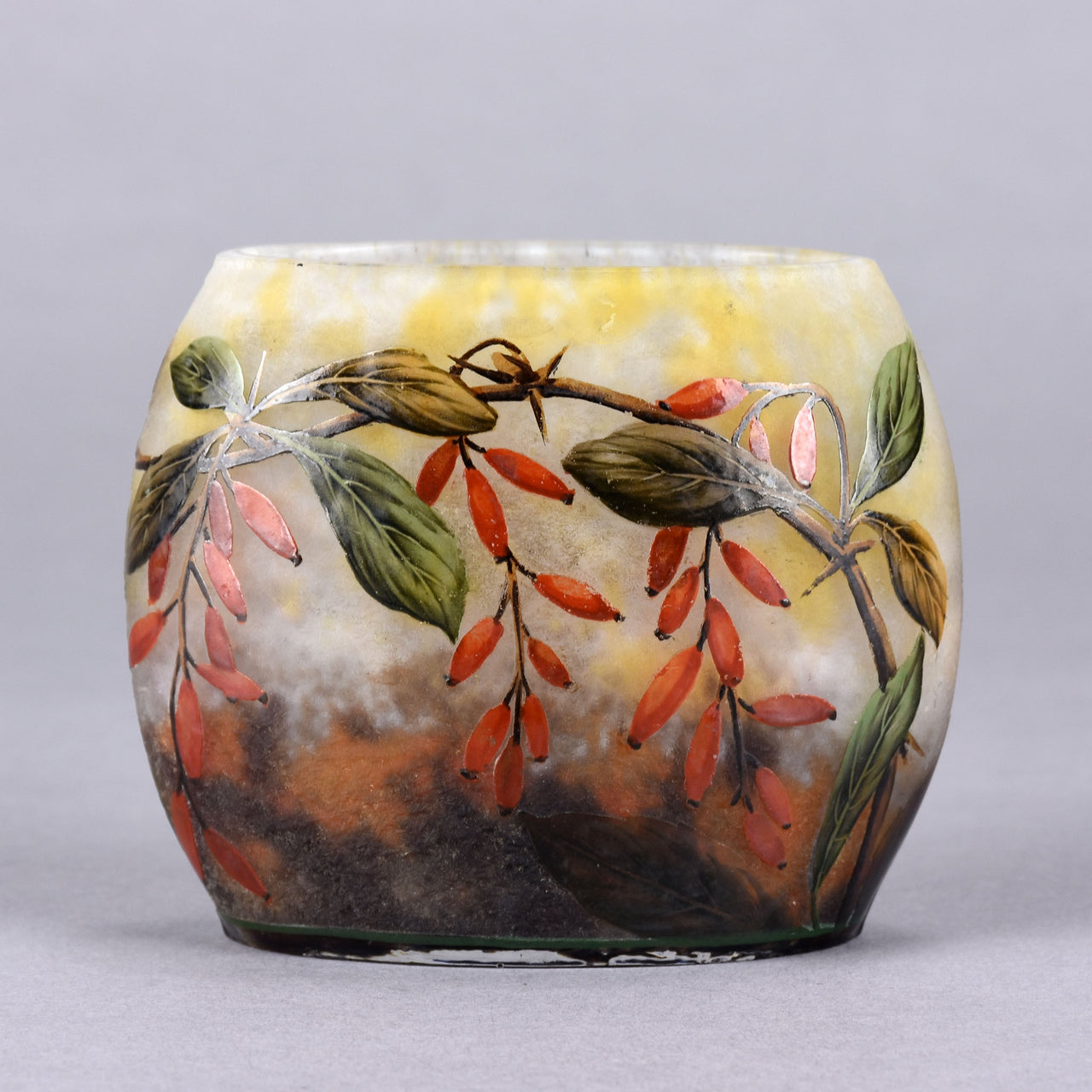 Daum Vase - Art Nouveau Cameo Vase - Hickmet Fine Arts