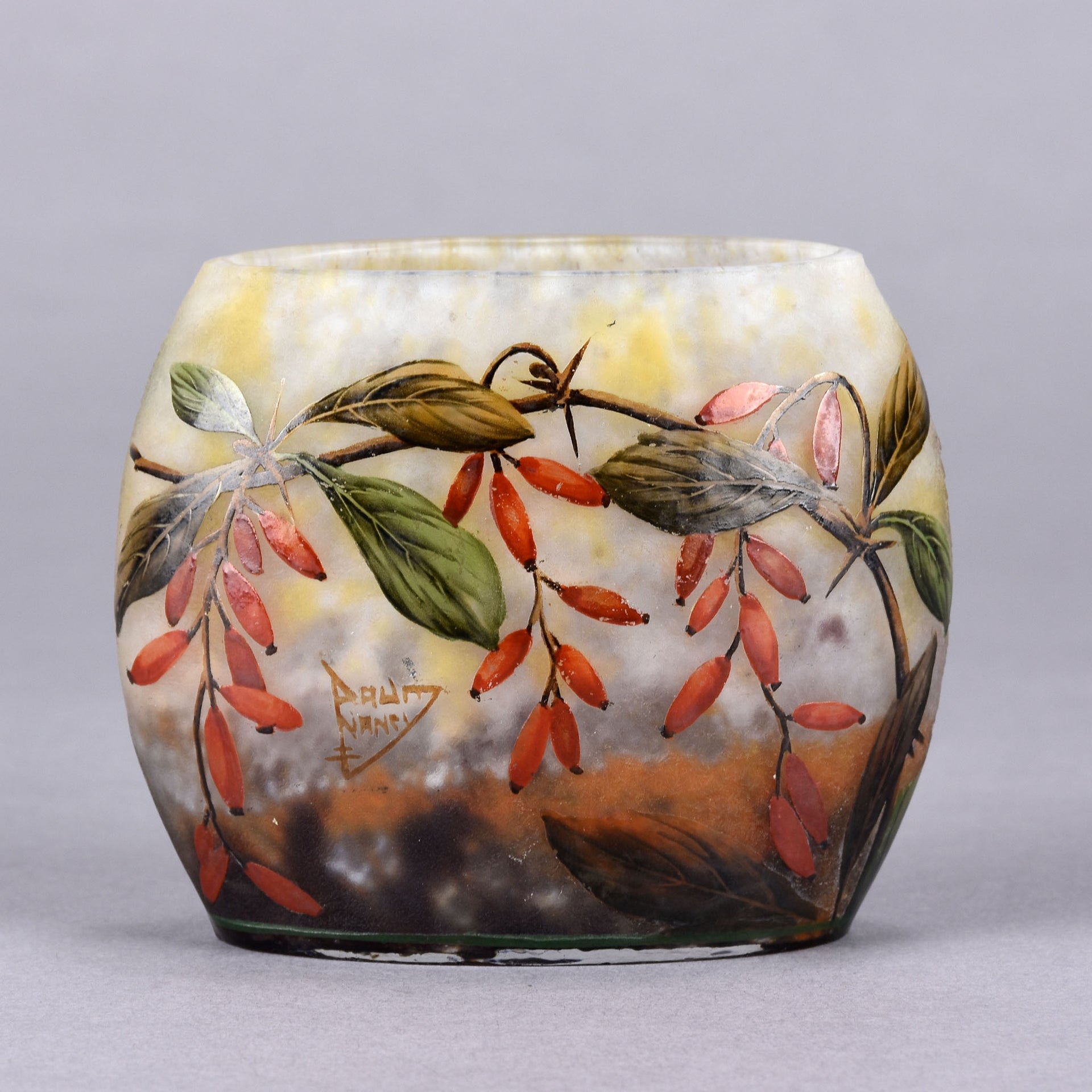 Daum Vase - Art Nouveau Cameo Vase - Hickmet Fine Arts