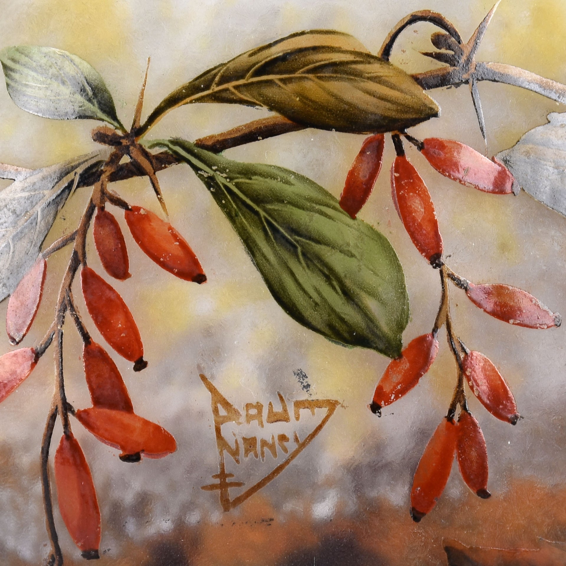 Daum Vase - Art Nouveau Cameo Vase - Hickmet Fine Arts