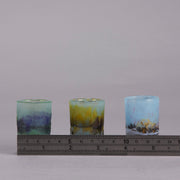 Daum Miniature - Boxed Set Of 6 Landscape Vases - Art Nouveau Glass - Hickmet Fine Arts