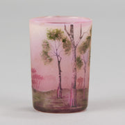 Daum Vase - Silver Birches Cameo Vase - Hickmet Fine Arts