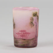 Daum Vase - Silver Birches Cameo Vase - Hickmet Fine Arts