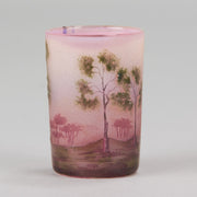 Daum Vase - Silver Birches Cameo Vase - Hickmet Fine Arts