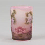 Daum Vase - Silver Birches Cameo Vase - Hickmet Fine Arts