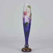 Daum fuchsia vase - Daum Freres Glass