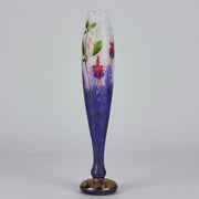 Daum fuchsia vase - Daum Freres Glass