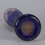 Daum fuchsia vase - Daum Freres Glass