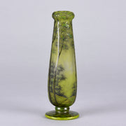 Daum Frères - Art Nouveau Glass Spring Landscape Vase - Daum Freres Glass -  Hickmet Fine Arts