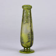 Daum Frères - Art Nouveau Glass Spring Landscape Vase - Daum Freres Glass -  Hickmet Fine Arts