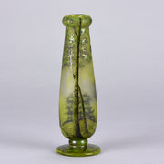 Daum Frères - Art Nouveau Glass Spring Landscape Vase - Daum Freres Glass -  Hickmet Fine Arts