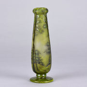 Daum Frères - Art Nouveau Glass Spring Landscape Vase - Daum Freres Glass -  Hickmet Fine Arts
