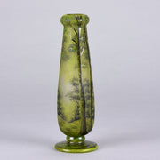 Daum Frères - Art Nouveau Glass Spring Landscape Vase - Daum Freres Glass -  Hickmet Fine Arts
