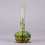 Daum Summer Vase - Daum Freres Glass - Art Nouveau Cameo Vase - Art Nouveau Glass - Hickmet Fine Arts