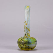 Daum Summer Vase - Daum Freres Glass - Art Nouveau Cameo Vase - Art Nouveau Glass - Hickmet Fine Arts